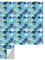 Hiser 10 Pezzi Stampa Mosaico 3D Pellicole Adesive per Mobili e Pareti,Rotoli Carta Adesiva Altissima Risoluzione con Varie Misure, Wrapping Piastrelle Cucine (Scaglie di Madreperla,20 x 20cm)