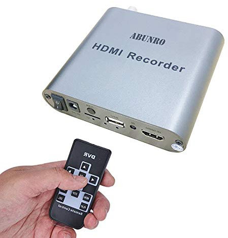 ABUNRO HDMI Capture Box 1080P Edition - Aufnahme & Live-Stream 1080P 60Hz, kein Computer erforderlich, Grau, HDMI, TF-Karte