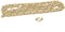 Tbest Fahrratte 9-Fach Gold, Fahrradkette, Stahl, 9-Gang, 1/2 x 11/128 Thin Type, 9 Schwungräder, 9/18/27 Speed, Demontagesystem, 2 lbf, 67.5 lbs/in, 1469 mm, 116 Knoten, Neu, Gold