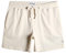 MaaMgic Pantalone Corti Sportivi in Felpa di Cotone da Uomo Pantaloncini da Corsa Jogging Allenamento Palestra Vita Elasticizzata con Coulisse 14cm, Crema Bianco, S