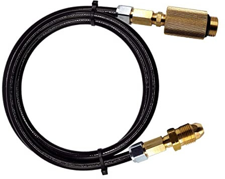 LPG AutoGas Füllpunktadapter auf UK POL Gasflasche zum Befüllen leerer Gas, 3 m