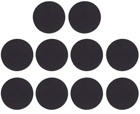 Lot de 10 feuilles d'aimants ronds flexibles - 12 x 2 mm - Avec support adhésif - Pour tableau blanc, réfrigérateur, science, artisanat, bricolage