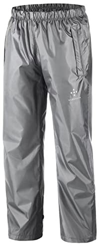 AXESQUIN Regenhose Damen, Wasserdicht Atmungsaktiv Regenhose für Damen Winddicht Draussen Fahrrad Wandern Frauen Hose Grau M