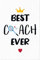 JUNIWORDS Poster, Best Badminton Coach Ever, 20 x 30 cm (1006433)