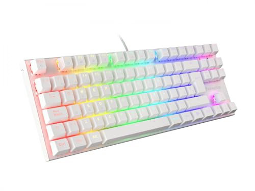 genesis Teclado Gaming Thor 303 TKL RGB Blanco MECANICO Brown Switch