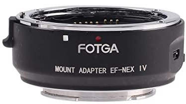 Hersmay EF-NEX Objektivadapter für Canon EF/EF-S Objektiv passend für Sony E Mount A7IV A7RIV A7C A9 A7SIII A6300 NEX 7/6/5N/A7 II A7R A7RII A7SII Kameras (Firmware-Upgradeable)