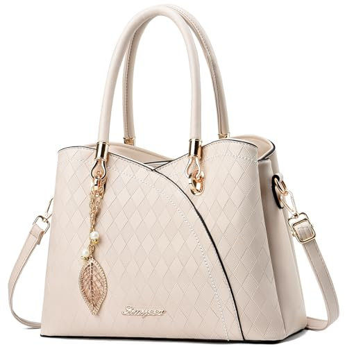 SiMYEER Umhängetaschen, Handtaschen Leder Schultertaschen für Damen