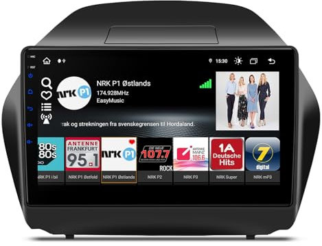 XTRONS 10.1 Zoll IPS HD Android 13 Autoradio Octa Core 4GB 64GB Eingebautes 4G LTE CarAutoPlay Android Auto DSP WiFi GPS Bluetooth 5.0 Radio mit RDS Optional DAB+ OBD DVR für Hyundai IX35/Tucson