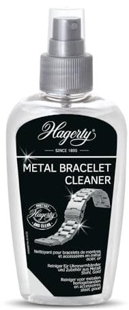 Hagerty Metal Bracelet Cleaner I Reiniger für Stahl, Edelstahl, Gold uvm. I sanftes Reinigungs-Mittel für Accessoires wie Metall-Uhren & Armbänder I schnelle & lang anhaltende Reinigung & Pflege