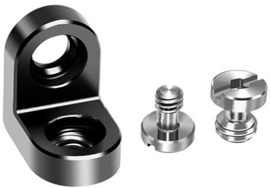 NovelGoal Rechtwinklige Erweiterungs-Video-Monitorhalterung mit 1/4 Zoll 3/8 Zoll Schraube Positionierungsstifte für Stativkopf-Adapterhalterung für Kamerakäfig