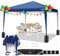 COBIZI Pavillon 3x3m Wasserdicht Pop Up Pavillon 3x3 faltbar Faltpavillon Gartenpavillon Partyzelt Faltzelt 3x3 höhenverstellbar Bierzelt mit 4 Sandsack（Navy blau