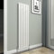 GY Bath Vertical Radiator White Flat Panel Designer 1600x408mm Single Modern Central Heating Rads