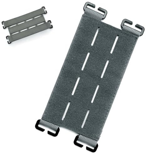 Molle Patch Panel,Panel Befestigungen Rucksack,Taktische Weste Patch,Molles Panel Befestigung Outdoor Rucksack Zubehör,Taktische Patches Klett Halterung (Grau)