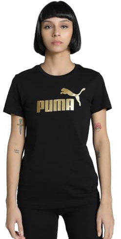 PUMA Damen ESS METALLIC No. 1 Logo T-Shirt