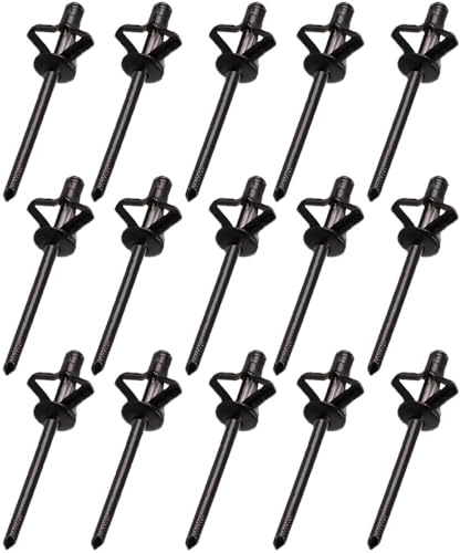 Rivetti ciechi in alluminio 4 x 18,8 mm rivetti tri-Fold rivetti neri esplosivi per mobili automobilistici kayak