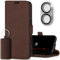 SURAZO Slim Magnet Handyhülle für Apple iPhone 16 Plus Hülle Leder - Klappbar Echtleder Schutzhülle [Kartenfach, RFID Schutz, Kameraschutz] Flip Klapphülle Wallet Case Cover Lederhülle (Supreme)