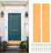 sourcing map 2pcs Door Kick Plate, 6 x 30 Inches Anodized Aluminum Kick Plate Door Plate, 1.5mm (1/16 Inch) Thickness, for Exterior Front Door or Back Door, Gold