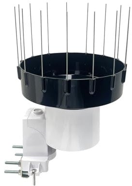 ECOWITT Regenmessgerät WH40H, Hause selbstentleerender Regensammler, kabelloser Regenmesser, WiFi-Regenmesser-Sensor, Aufzeichnung des Niederschlags mit Vogelspike, kann Nicht allein verwendet Werden