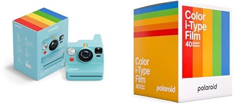 Polaroid - Now+ Gen3 - Instant Camera with Bluetooth Connection + Color Film (40 Filme) - Arctic Blue