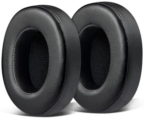 SOULWIT Almohadillas Repuesto para Lankey Sound 6S, Sound 9S Inalámbricos Auriculares, Almohadillas Cascos con Suave Piel Proteica y Espuma de Alta Densidad - Negro