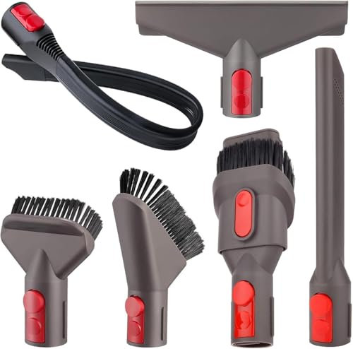 Set di 6 accessori di ricambio per spazzola Dyson con Ugello flessibile per Dyson GEN5 G5 V15 V12 V11 V10 V8 V7 per la pulizia di fughe angolari, piedi del letto, peli di animali e divani da pulire