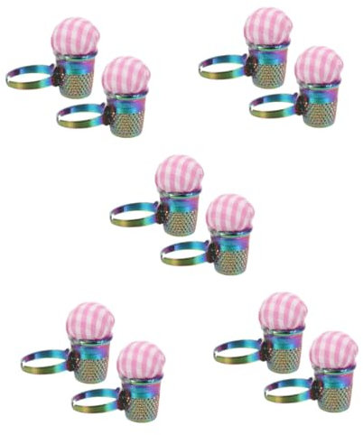 SHINEOFI 5 Sätze Nadelkissen Für Kreuzstich Nähmaschinennadeln Nadeleinfädler Für Nähmaschinen Mini Fingerhüte Für Handstickerei Anfänger Handarbeiten Garn Wolle Beim 2 Stück * 5