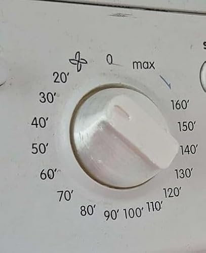CONTROL KNOB DIAL COMPATIBLE WITH INDESIT IDC75BUK, IDC85, IDC8T3, IDC8T3BUK, IDV65UK MINUTES TIMER SELECTOR DIAL TUMBLE DRYER