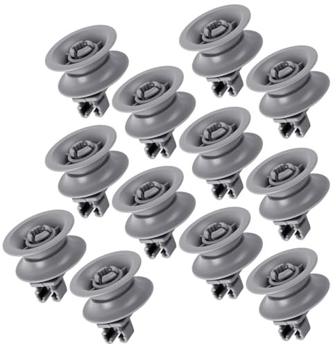 YOTINO Rueda Lavavajillas, Universal Inferior Ruedas Lavavajillas Cesta Ruedas per 00611666/00165313 ruote cestello (12 pcs)