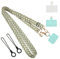 KeyQueen Cuerda para Movil, Cordón de Correa Colgante para Movil Universal Ajustable con 2 Parche, Colgador Móvil Cuello para Mujeres Multifuncional para Todos los Smartphones(Verde)