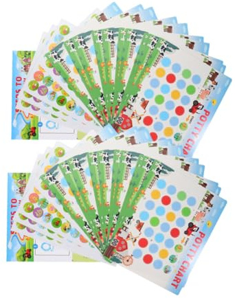 LOPUNER 1 Satz Potty Training Aufkleber Töpfchen Trainingschart mit Lustigen Stickern für Jungen und Mädchen Motiviert zur Selbstständigen Benutzung der Toilette Tragbar für Täglichen