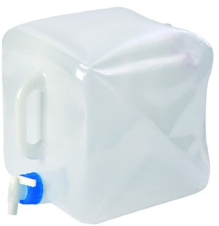 Bo-Camp - Jerrycan - Avec robinet - Pliable - 15 Litre, Blanc