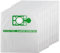 SPARES2GO Lot de 10 sacs d'aspirateur en tissu de type Hepaflo pour aspirateurs Numatic Henry Hetty