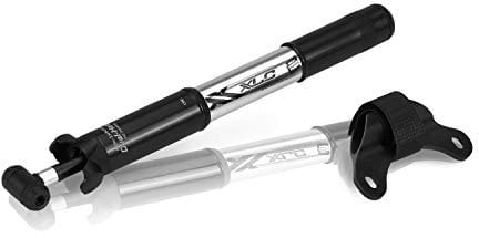 XLC Unisex – Erwachsene Luftpumpe und Minipumpe MTB PU-M02, Schwarz, Silber, One Size