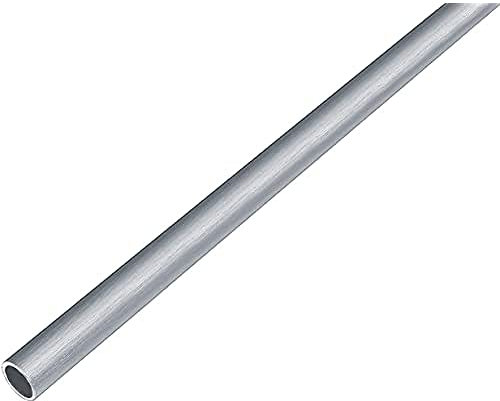 Alberts 488901 Rundrohr | Aluminium, edelstahldesign, hell | 1000 x 15 x 1 mm