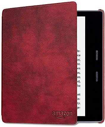 Custodia in pelle per Kindle Oasis, bordeaux — Solo per dispositivi di 10ª generazione (modello 2019) e 9ª generazione (modello 2017)