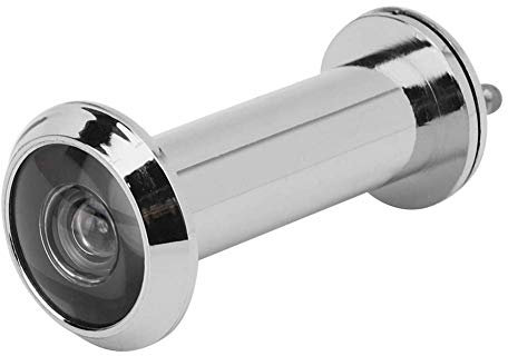 Fdit Viewer antifurto per Porte di Sicurezza con Angolo di Visione di 220 Gradi con Coperchio Posteriore per Porte con Diametro del Foro di 0,6-0,9 Pollici per l'hotel Domestico(Luminoso)