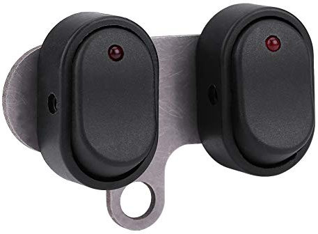 Interruptor de Moto Scooter 12V LED - Botón de Encendido/Apagado del Manillar del Faro - A Prueba de Agua (C Type)