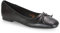 Womens Bow Tie Ballerinas Square Toe Ballet Ladies Flats Slipper Pumps Dolly Shoes Size 3-8 Black Synthetic Leather