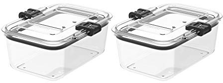 Prepara Latchlok 5.25 Cup Tritan Food Storage Container, Set of 2, Clear
