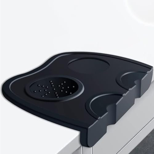 Ideal Swan Tampermatte mit Kantenschutz Tamping Matte aus Silikon Barista Zubehör Arbeitsplatte Coffee Powder Tamper Pad für Espresso Siebträgermaschine