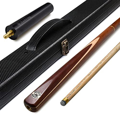 AONETIGER Snooker-Queue, 3/4-Zoll-Poolqueue, handgefertigt, Eschenschaft, Billardqueue, 3-teilig, 145 cm, 510 g, Spitze, 10 mm, mit Verlängerungszubehör, Hartschalenkoffer/Tasche Optionen zur Auswahl