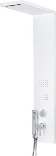 Metaform Trend Colonna Doccia Pannello Bianco Opaco 4 Funzioni (N32802)