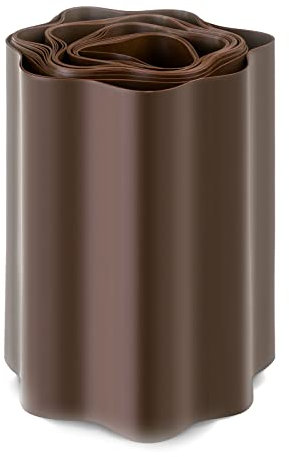 Seiletech.de Rasenkante | Kunststoff | braun | 9 m x 20 cm | Garteneinfassung | Beeteinfassung | Mähkante | Rasenrandbegrenzung | Beetumrandungen | Beetbegrenzung | Dekorative rasenabschlusskante