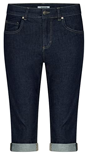 ANGELS 5-Pocket Jeans Jeans Capri TU mit Used-Look mit Label-Applikationen