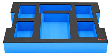 APTEX Schaumeinlage passend für Bosch Ladegerät GAL 18V-160C + 4x Akkus 18V ProCore 4.0Ah für L-Boxx 136 G4, LB4