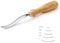 Stryi Wood Carving Bent Gouge #7 Radial Bent, Woodworking Long Bent Chisel, Kuksa Carving Tools, Spoon Carving, Carbon Steel Radial Gouge, Woodworking Tool For Hard and Soft Woods (Size 0.4 inch)