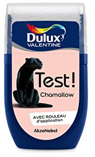 Dulux Valentine Peinture Testeur Crème de Couleur - Murs et Boiseries - Mat - Couleur Chamallow 30 ml