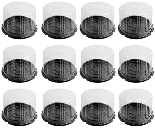 PAREKS 1 juego de recipientes de plástico transparente para tartas de queso, cajas triangulares para tartas de pastel de queso y postre