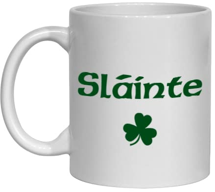Sláinte Funny Irish Novelty Mug, from CDWORLD Ireland.