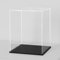 Acryl-Präsentationsvitrine, 7x7x11 Zoll Acryl-Würfelboxen zur Präsentation, klare Vitrinen mit mattem schwarzen Boden und Deckel für Sammelobjekte und Figuren